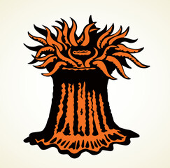 Sea creature. Vector drawing icon