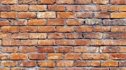 Obraz premium Old Red Brick Wall Background for Design Projects