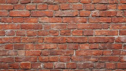 Obraz premium Photorealistic Red Brick Wall Texture Background