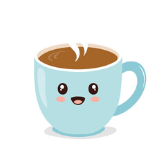 Coffee Drink Beverage Liquid Water Fresh Animation Kawaii Healthy Character
