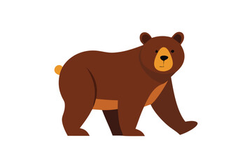 Cute Bear vector art illustration 