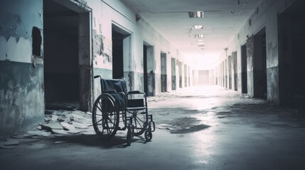 Abandoned Hospital Corridor