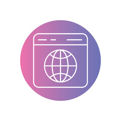 Favicon vector icon stock illustration