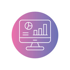 Dashboard vector icon stock illustration