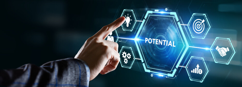 Coach motivate to personal development. Personal and career growth. Potential and motivation concepts.