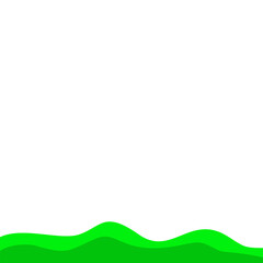 Obraz premium Green bottom border