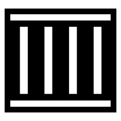 Prison bars, jail icon