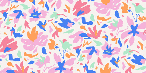 Seamless Abstract Floral Pattern