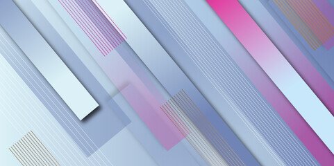 Obraz premium Grey blue teal abstract background geometry triangle diagonal neon light and layer element. Modern Abstract Background with Tilt Diagonal Lines Soft White Blue Gradient institution, party, festive. 