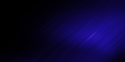 speed motion blur dark blue road black background and and lines glowing