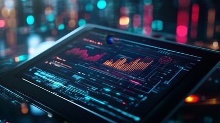 Detailed view of a digital tablet with complex engineering calculations and mathematical models for project analysis