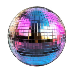 disco ball isolated on white background