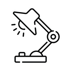 Get this creatively designed table lamp icon in modern style