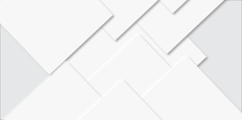 Geometric abstract background with paper squares in bright light with soft shadows as pattern, top view. Futuristic backdrop in minimal style. Background with lines futuristic concept Emboss.	