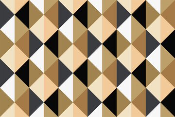 Obraz premium seamless pattern of triangles and squares in gold and black