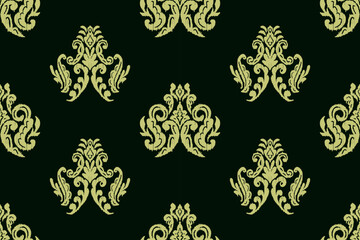 Motifs African boho paisley Floral Ikat pattern embroidery border. Ethnic ikat floral Ethnic Indian Pattern Ikat pattern Ethnic Pattern.Border indian floral Aztec embroidery border seamless patterns.