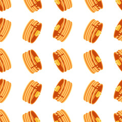 Pattern Background of Pancakes