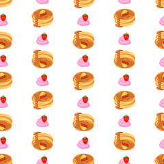 Pattern Background of Pancakes
