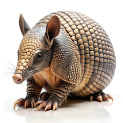 Obraz premium Armadillo isolated on white background