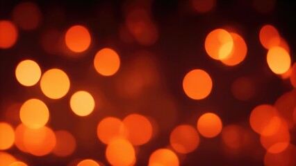 Dark Orange Bokeh Light Effect Background