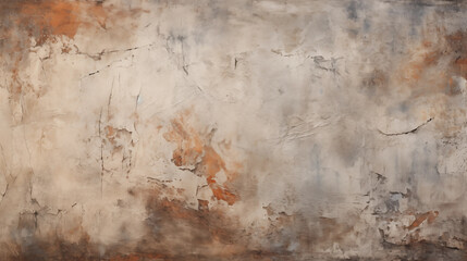 Abstract Beige and Brown Cracked Wall Texture
