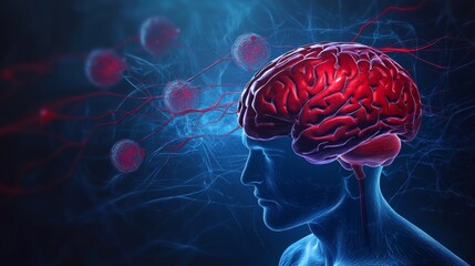 Raise awareness on World Stroke Day with a compelling image that emphasizes the importance of recognizing stroke symptoms early, featuring a visual representation of the brain alongside informative