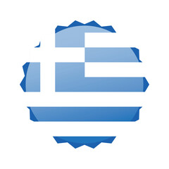 Fototapeta premium Flag of Greece icon isolated. Vector illustration