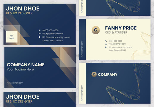 Blue and Cream BusinessCard