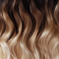 Fototapeta premium Closeup of a woman's hair color and texture