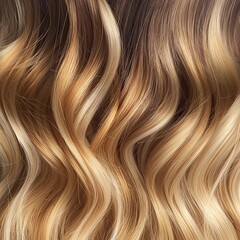 Fototapeta premium Closeup of a woman's hair color and texture
