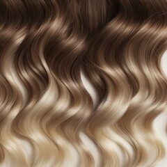 Naklejka premium Closeup of a woman's hair color and texture