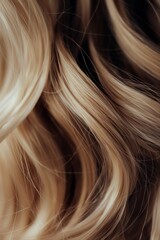 Naklejka premium Closeup of a woman's hair color and texture