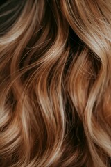 Naklejka premium Closeup of a woman's hair color and texture