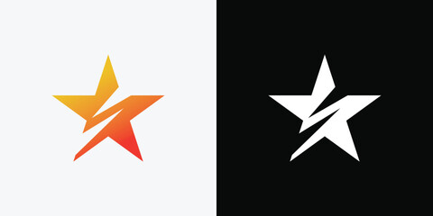 Star Logo Design isolated on white background © fahmi