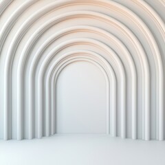 Soft Curved Arches in Subtle Beige Tones