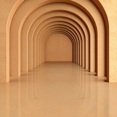 Obraz premium Serene Archway Interior with Soft Lighting