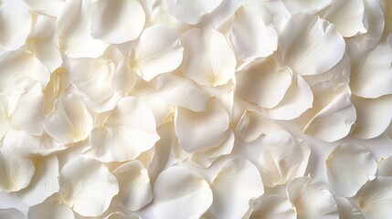   A bouquet of white flowers arranged in a circular shape