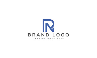 letter RN logo design vector template design for brand.