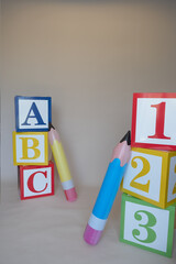 Background back to school kindergarten