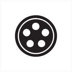 Cinema icon, film icon vector on white background 