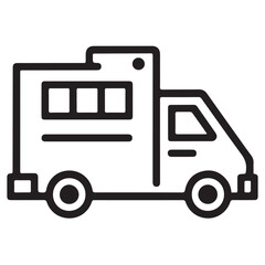 Ambulance icon vector art illustration