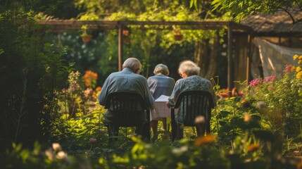 old people spending time