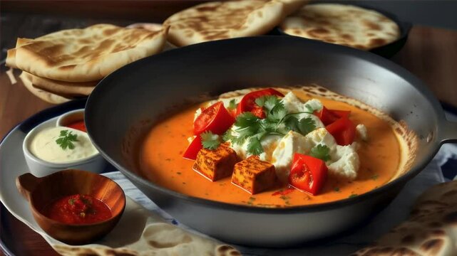 paneer curry with veggies