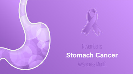 Stomach Cancer Awareness Month, vector illustration.