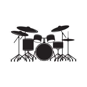 Drum music instrument icon vector illustration