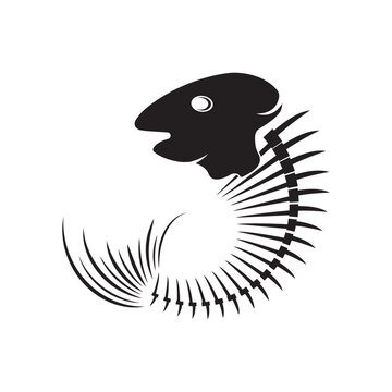 recommend clip art: fish skeleton bone icon vector illustration design