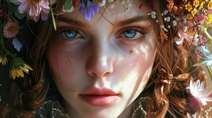 post models with colored eyes