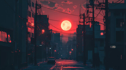 Lo-Fi music picture The background that goes well with the lo-fi music genre Generative AI	