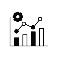 Analytics vector icon stock illustration