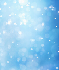 abstract blue defocused background with sparkling bokeh